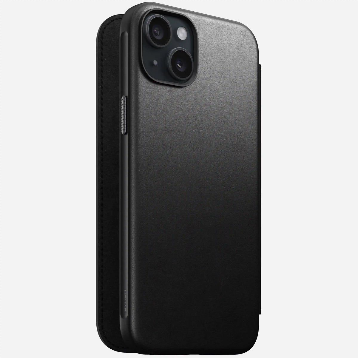Modern Leather Folio - iPhone 15 Plus | Black | Camino Leather