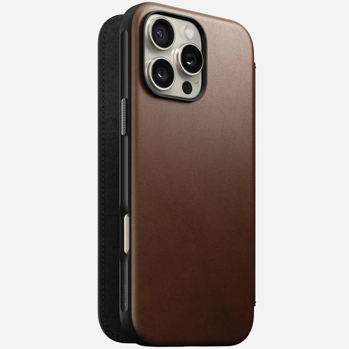 Modern Leather Folio - iPhone 16 Pro Max | Brown | Camino Leather