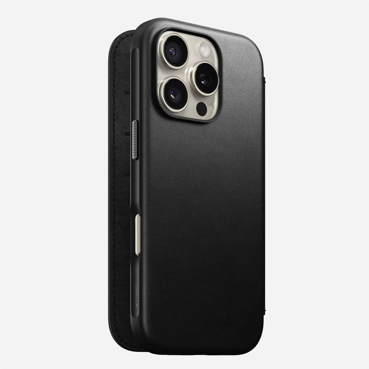 Modern Leather Folio - iPhone 16 Pro | Black | Camino Leather