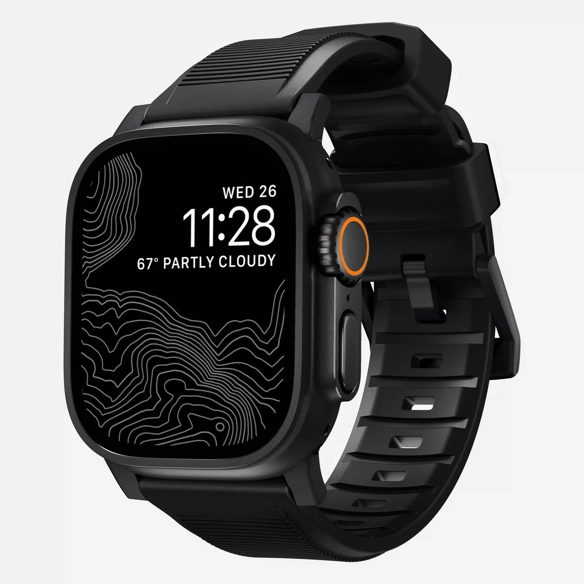Rugged Band - 46mm/49mm | Black Hardware | Black