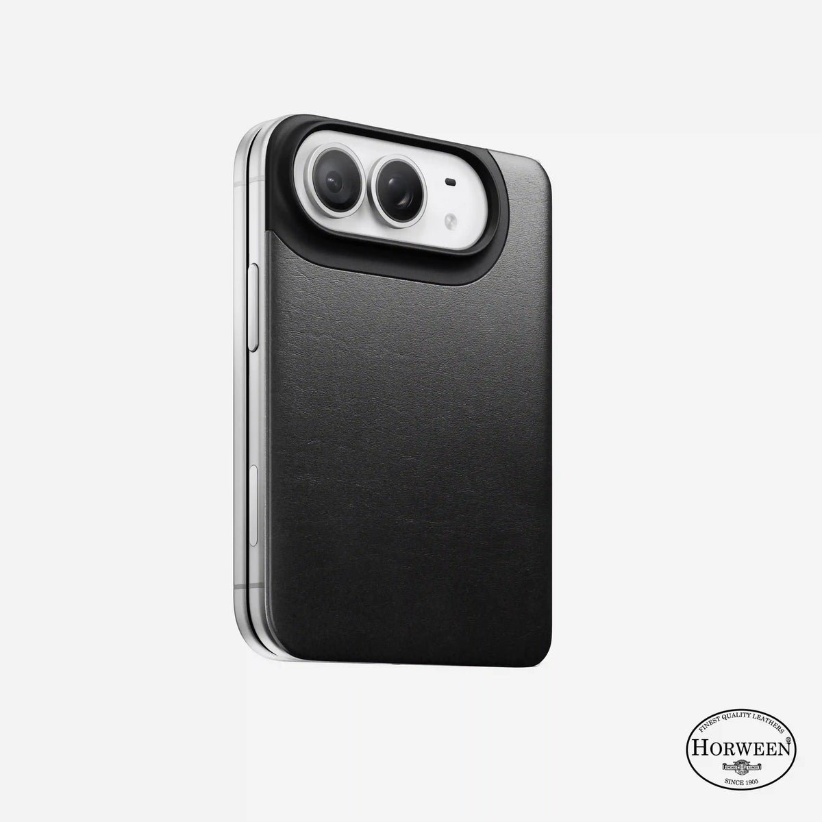 Magnetic Leather Back - iPhone Duo | Black | Horween | MagSafe
