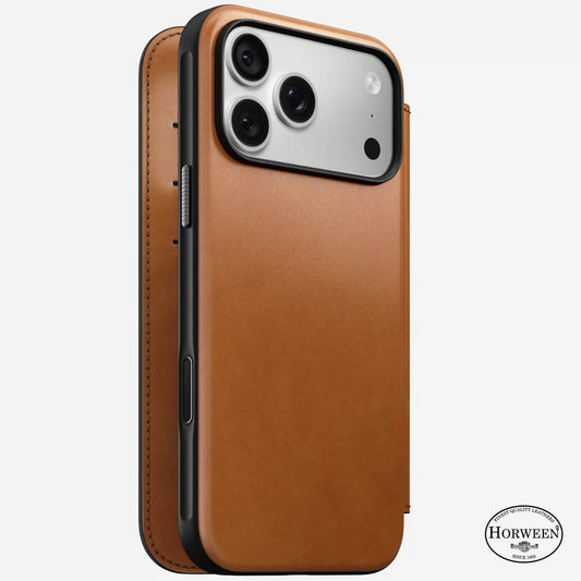 Modern Leather Folio - iPhone 18 Pro Max | Saddle | Horween