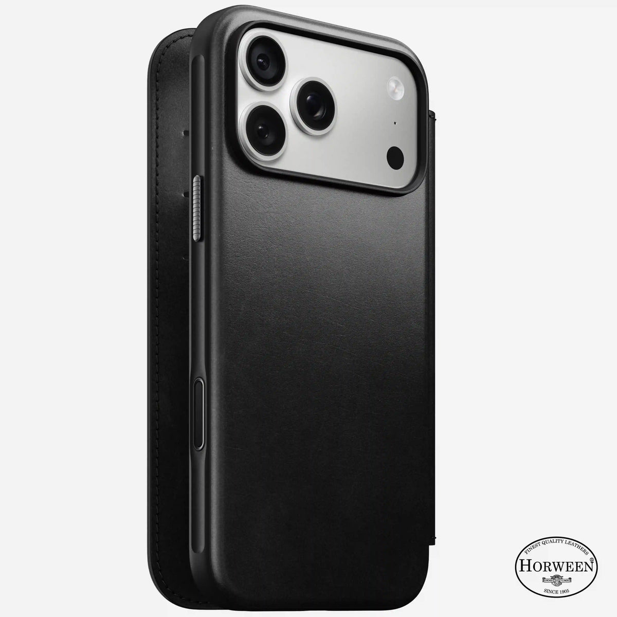 Modern Leather Folio - iPhone 18 Pro Max | Black | Horween