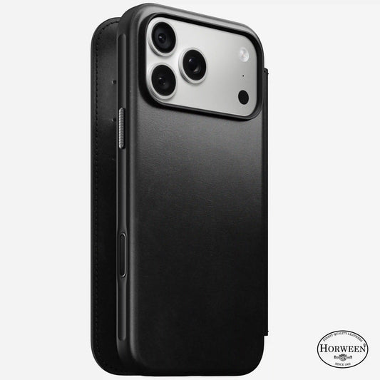Modern Leather Folio - iPhone 18 Pro Max | Black | Horween