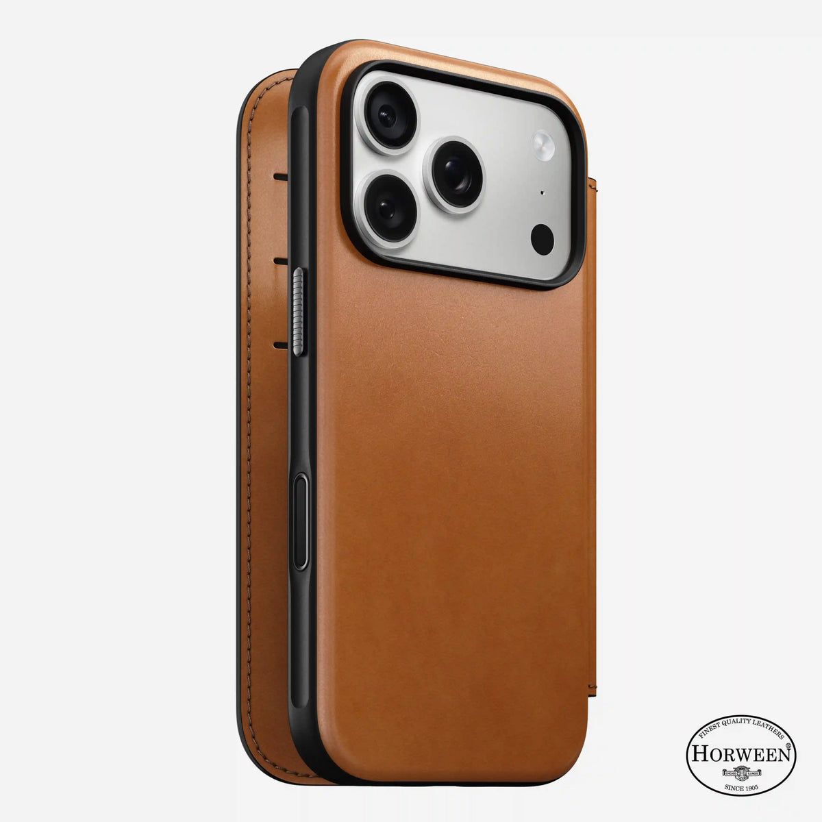 Modern Leather Folio - iPhone 18 Pro | Saddle | Horween