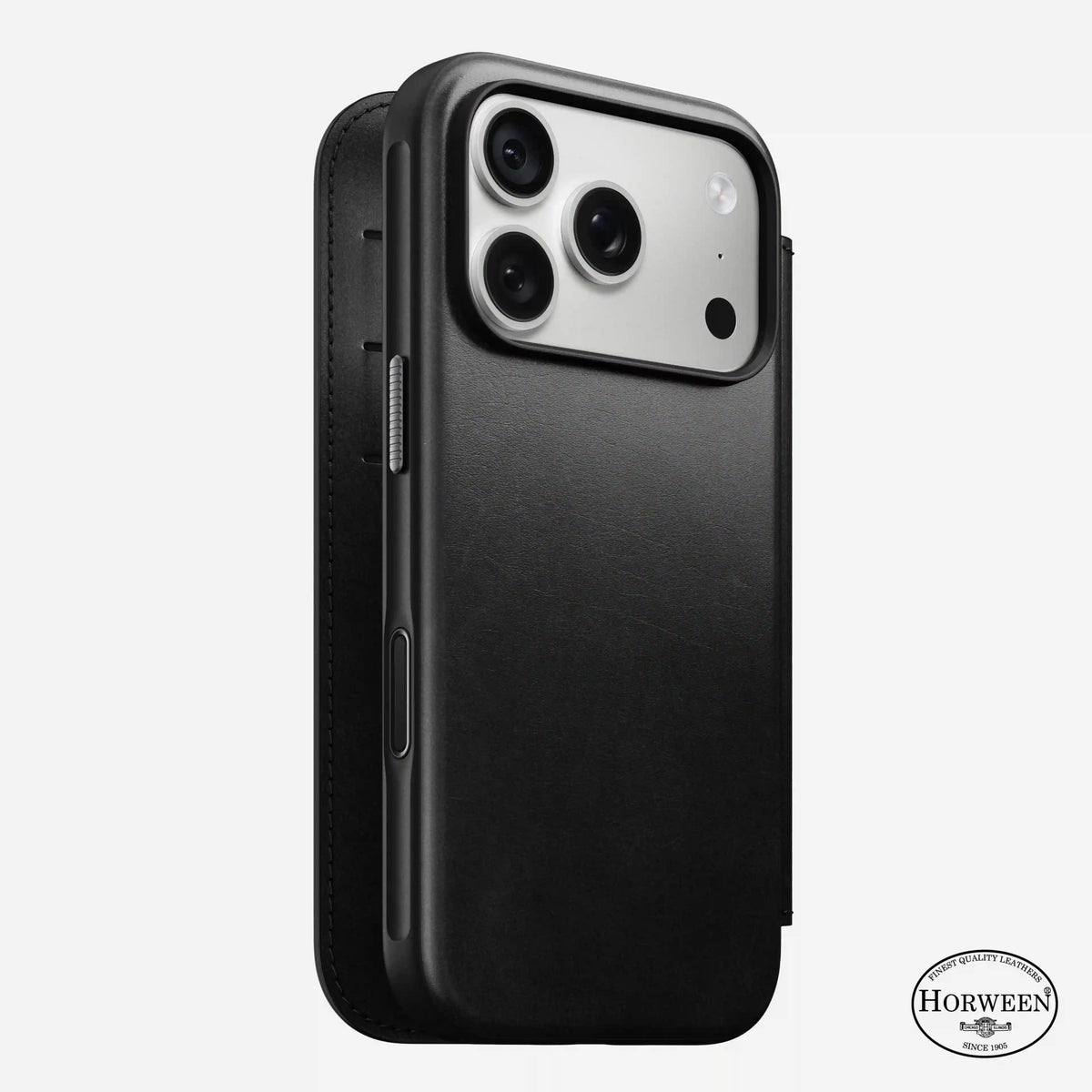 Modern Leather Folio - iPhone 18 Pro | Black | Horween