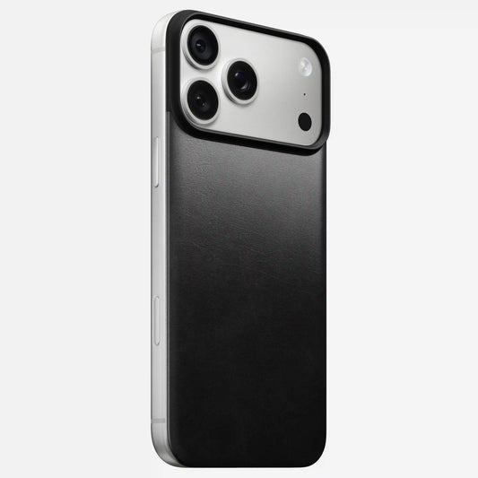 Magnetic Leather Back - iPhone 18 Pro Max | Black | Horween | MagSafe