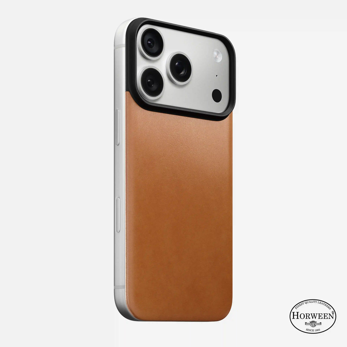 Magnetic Leather Back - iPhone 18 Pro | Saddle | Horween | MagSafe