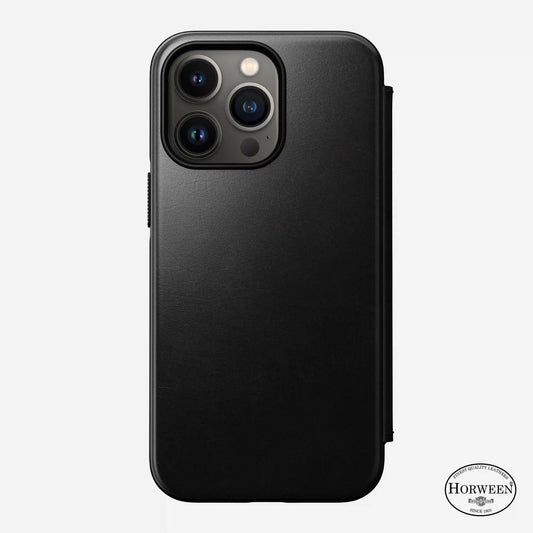 Modern Leather Folio - iPhone 13 Pro | Black | Horween
