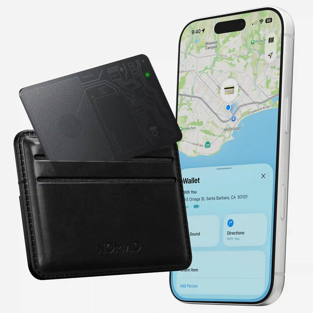 Tracking Card Air - Find My | Black | V2