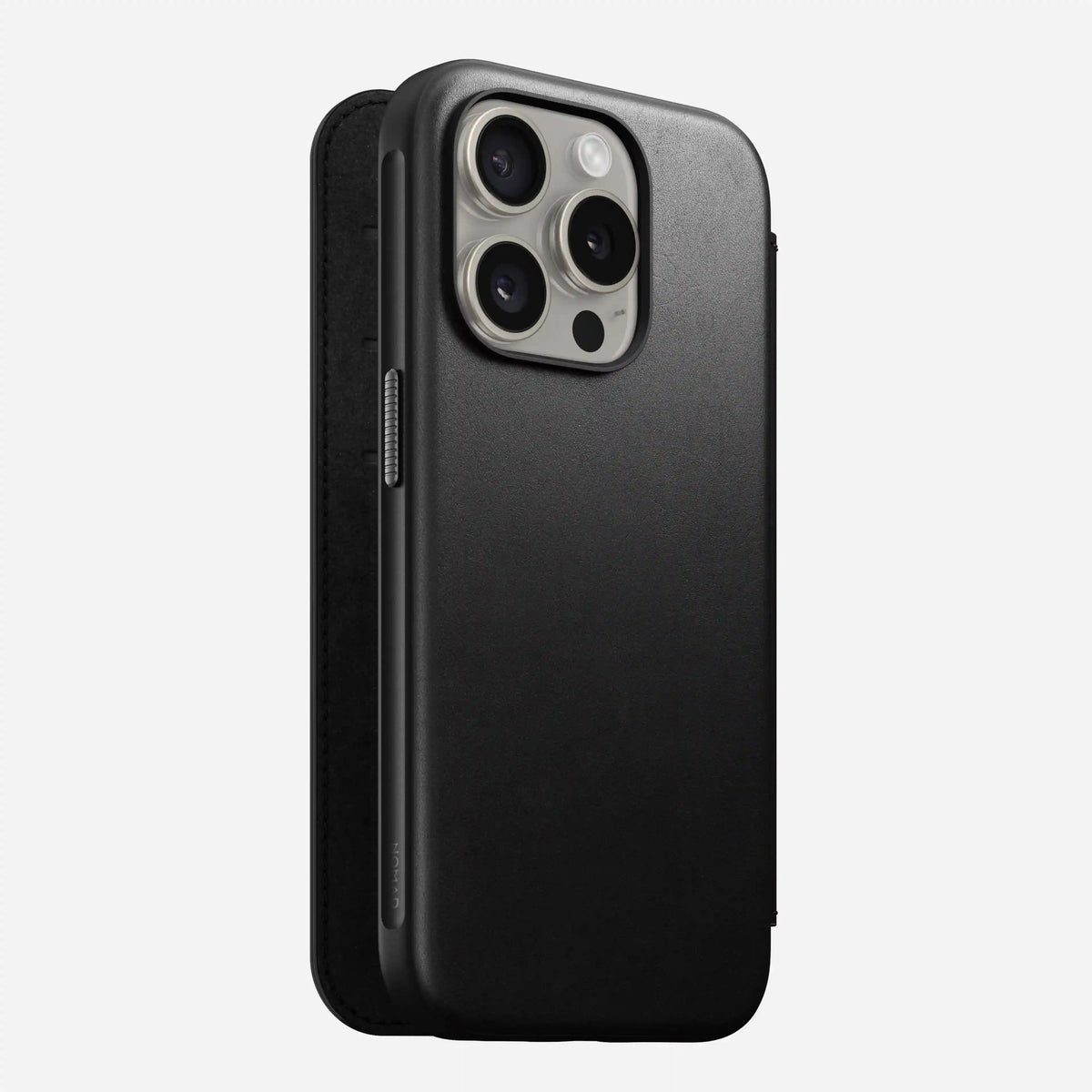 Modern Leather Folio - iPhone 15 Pro | Black | Camino Leather