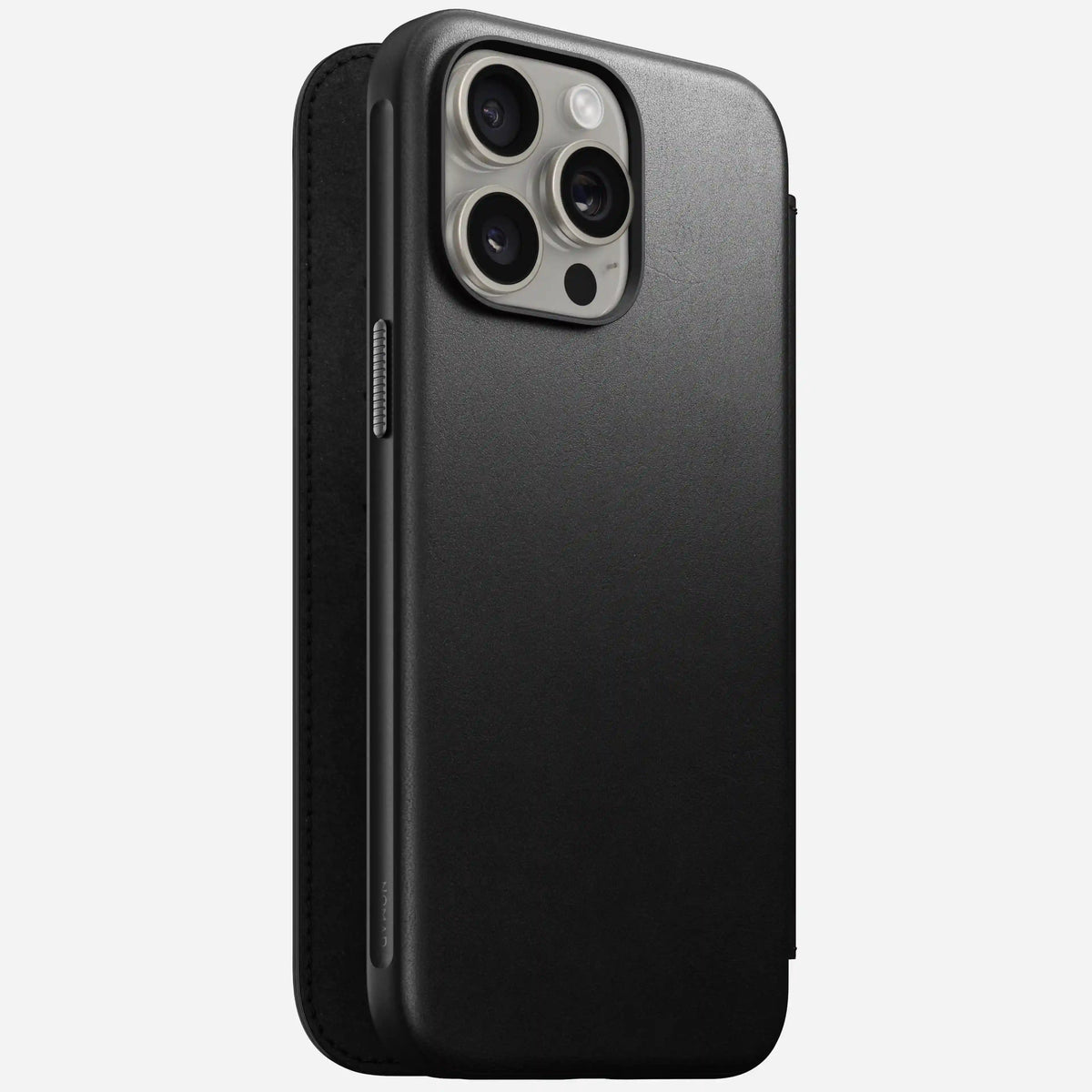 Modern Leather Folio - iPhone 15 Pro Max | Black | Camino Leather