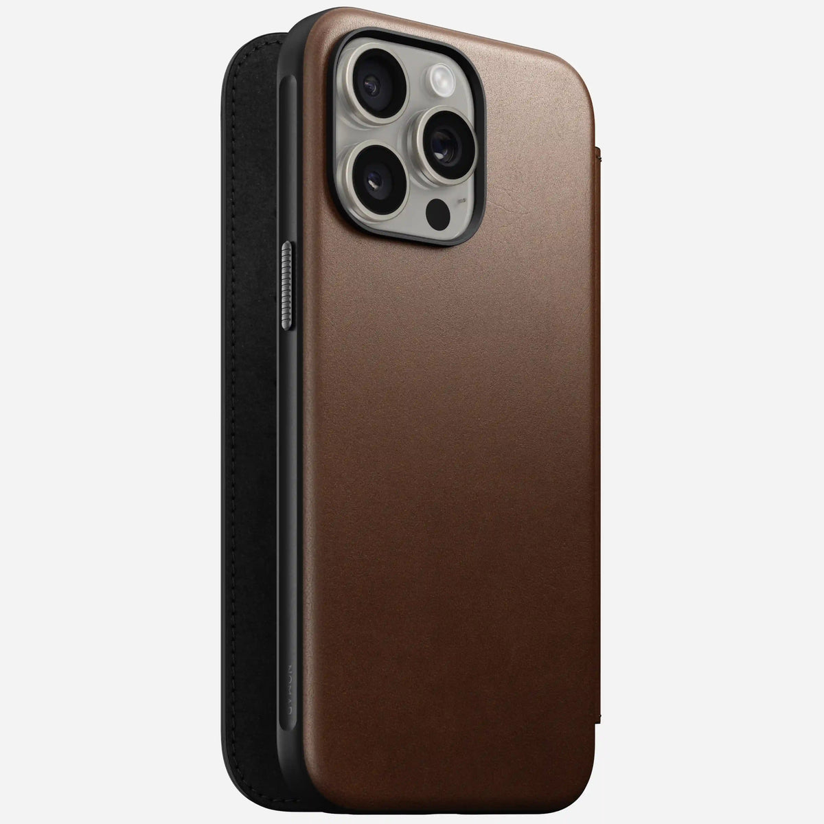 Modern Leather Folio - iPhone 15 Pro Max | Brown | Camino Leather