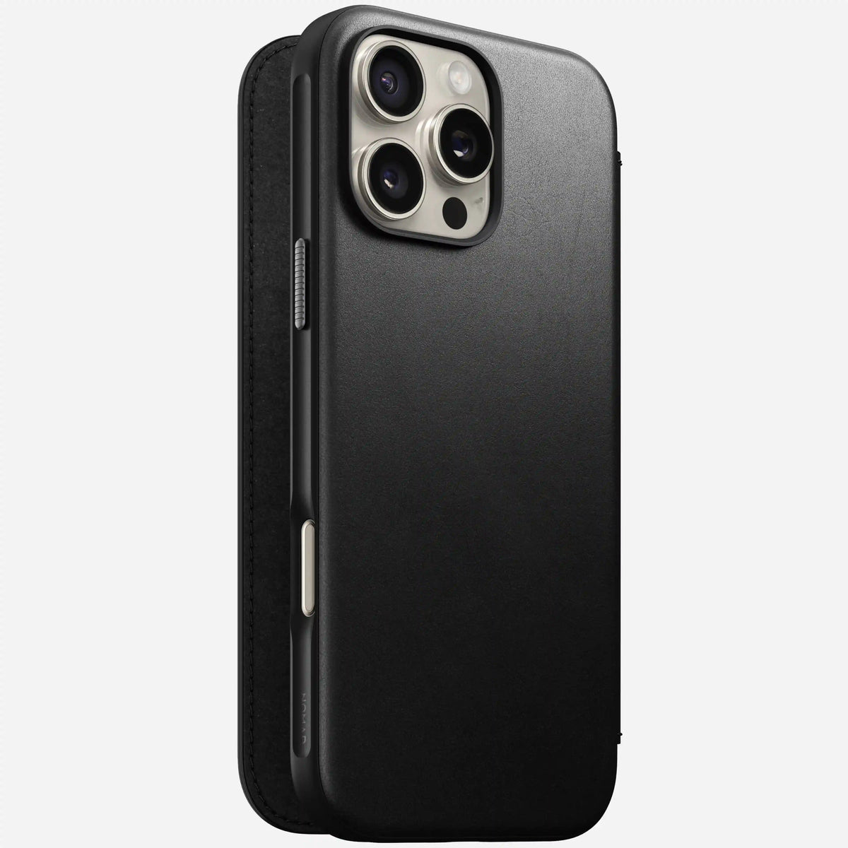 Modern Leather Folio - iPhone 16 Pro Max | Black | Camino Leather