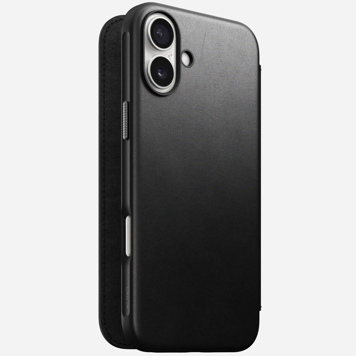 Modern Leather Folio - iPhone 16 Plus | Black | Camino Leather