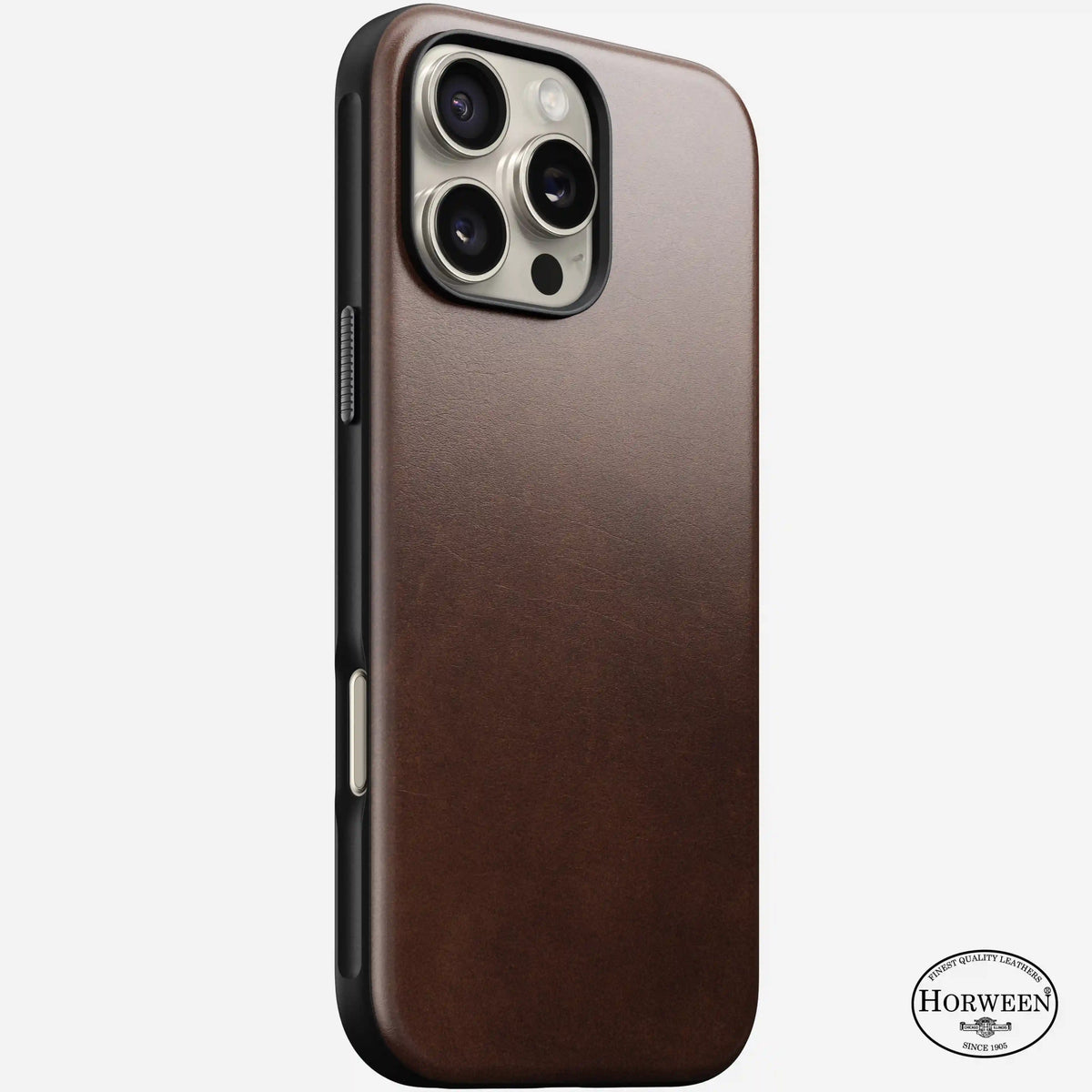 Modern Leather Case - iPhone 16 Pro Max | Rustic Brown | Horween