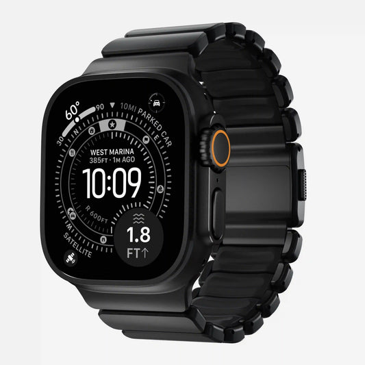 Stratos Band - 49mm | Black Titanium | Black FKM