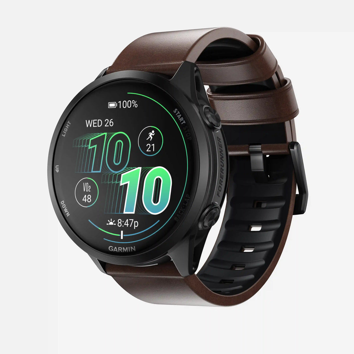Active Band Pro - 22mm Quick Release | Brown Horween | Black Hardware