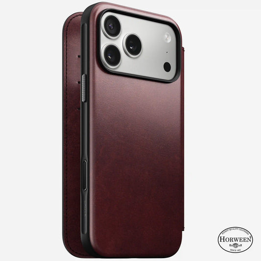 Modern Leather Folio - iPhone 17 Pro Max | Burgundy | Horween