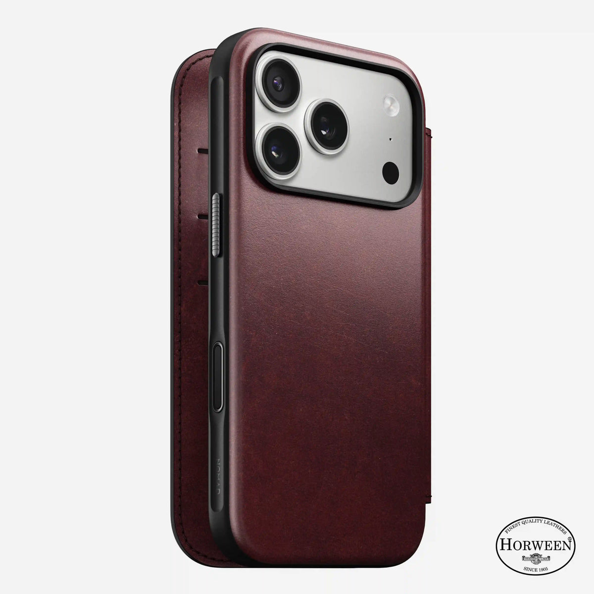 Modern Leather Folio - iPhone 17 Pro | Burgundy | Horween