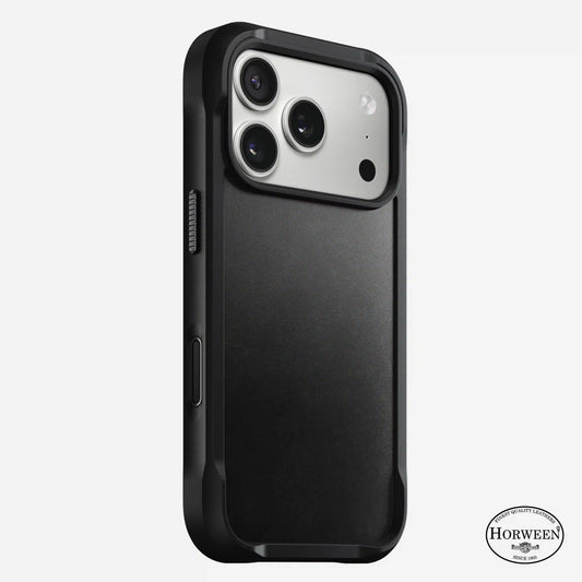 Rugged Leather Case - iPhone 17 Pro | Black | Horween