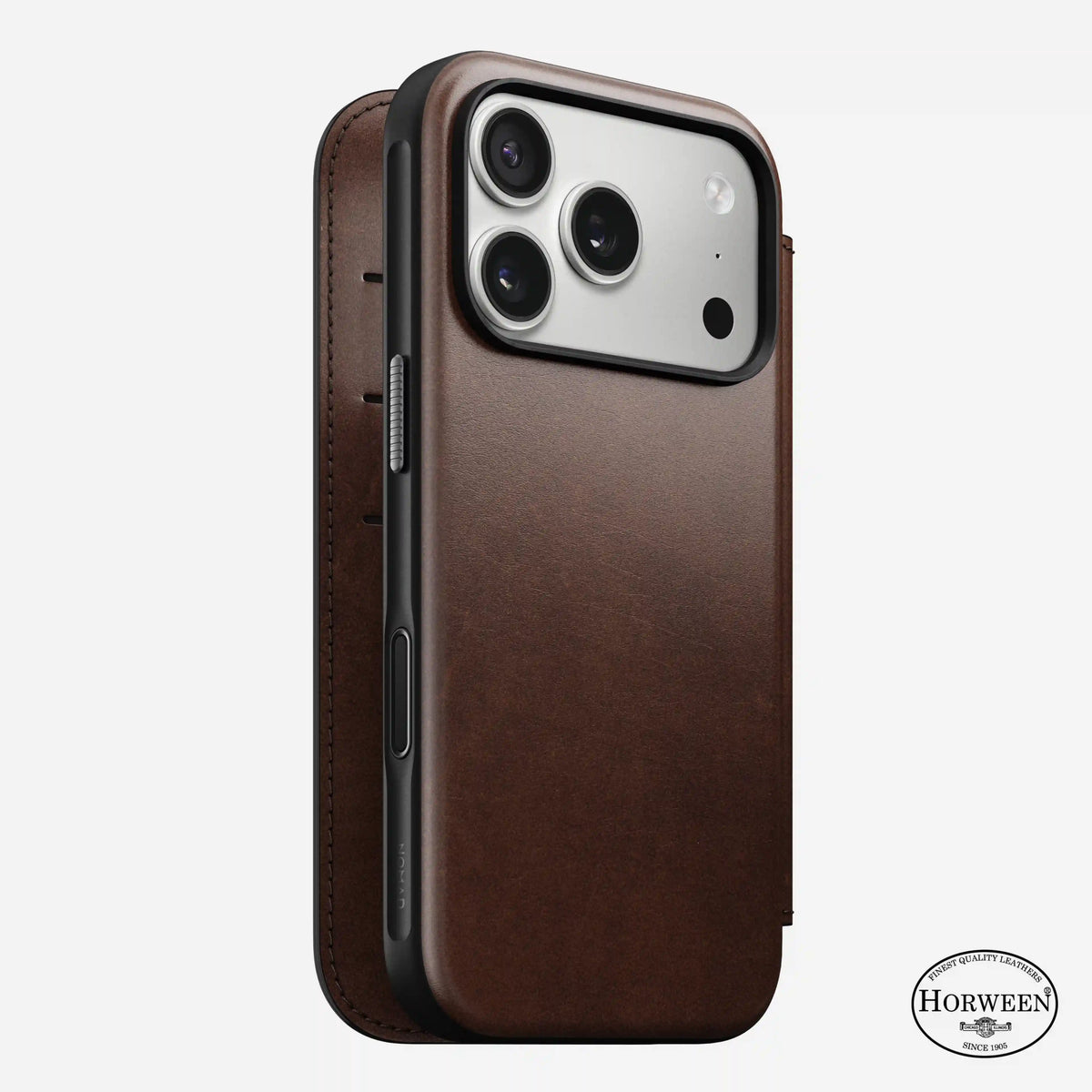 Modern Leather Folio - iPhone 17 Pro | Rustic Brown | Horween