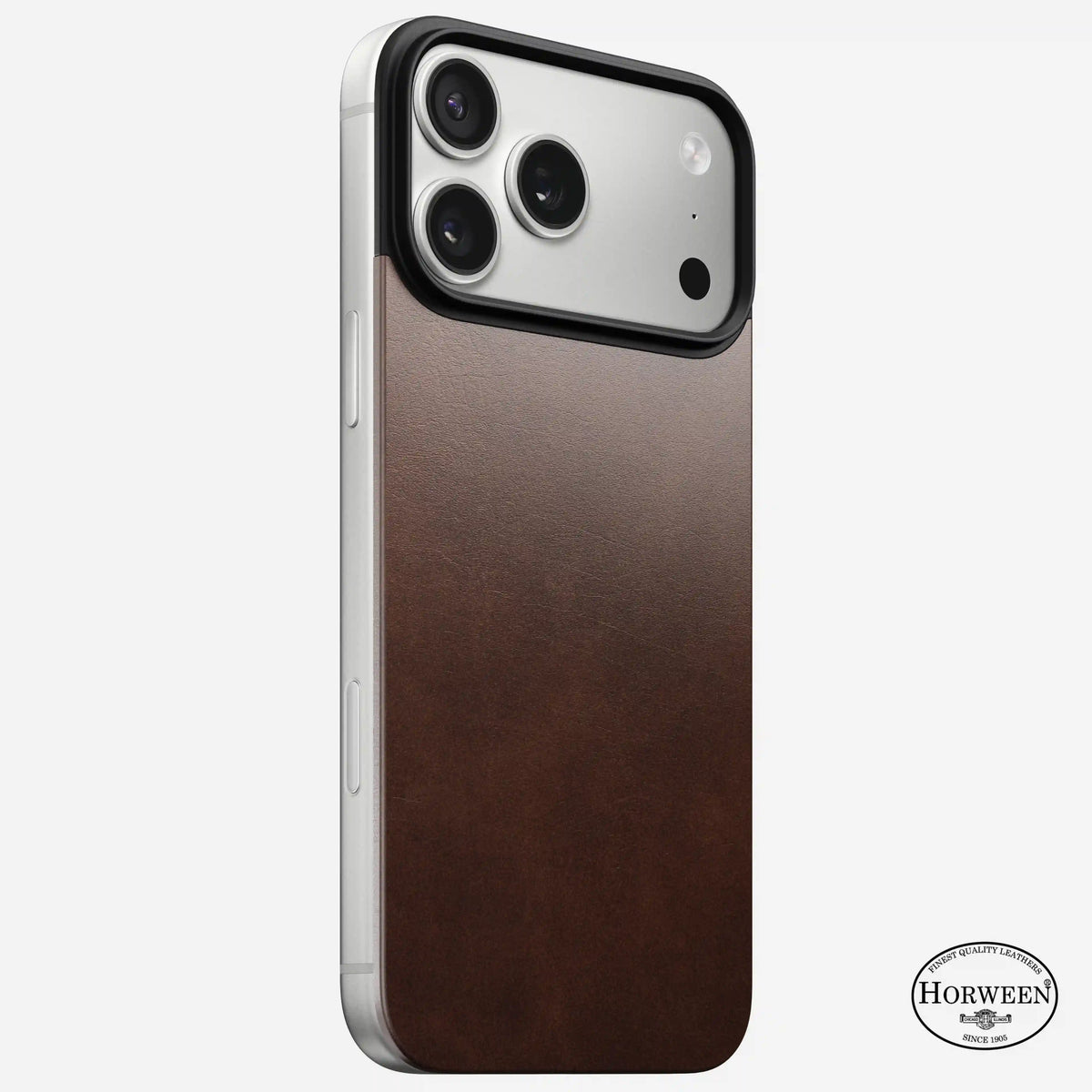 Magnetic Leather Back - iPhone 17 Pro Max | Rustic Brown | Horween | MagSafe