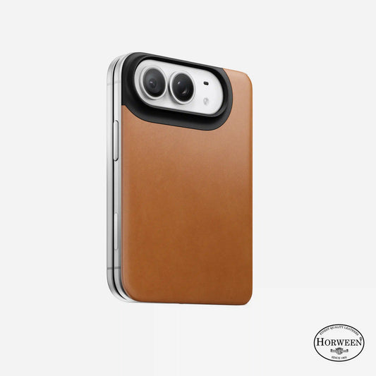 Magnetic Leather Back - iPhone Duo | Saddle | Horween | MagSafe