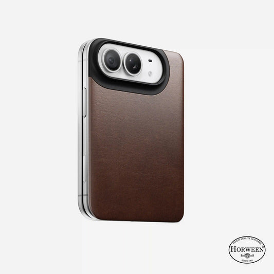 Magnetic Leather Back - iPhone Duo | Rustic Brown | Horween | MagSafe