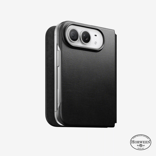 Traditional Leather Folio - iPhone Duo | Black | Horween
