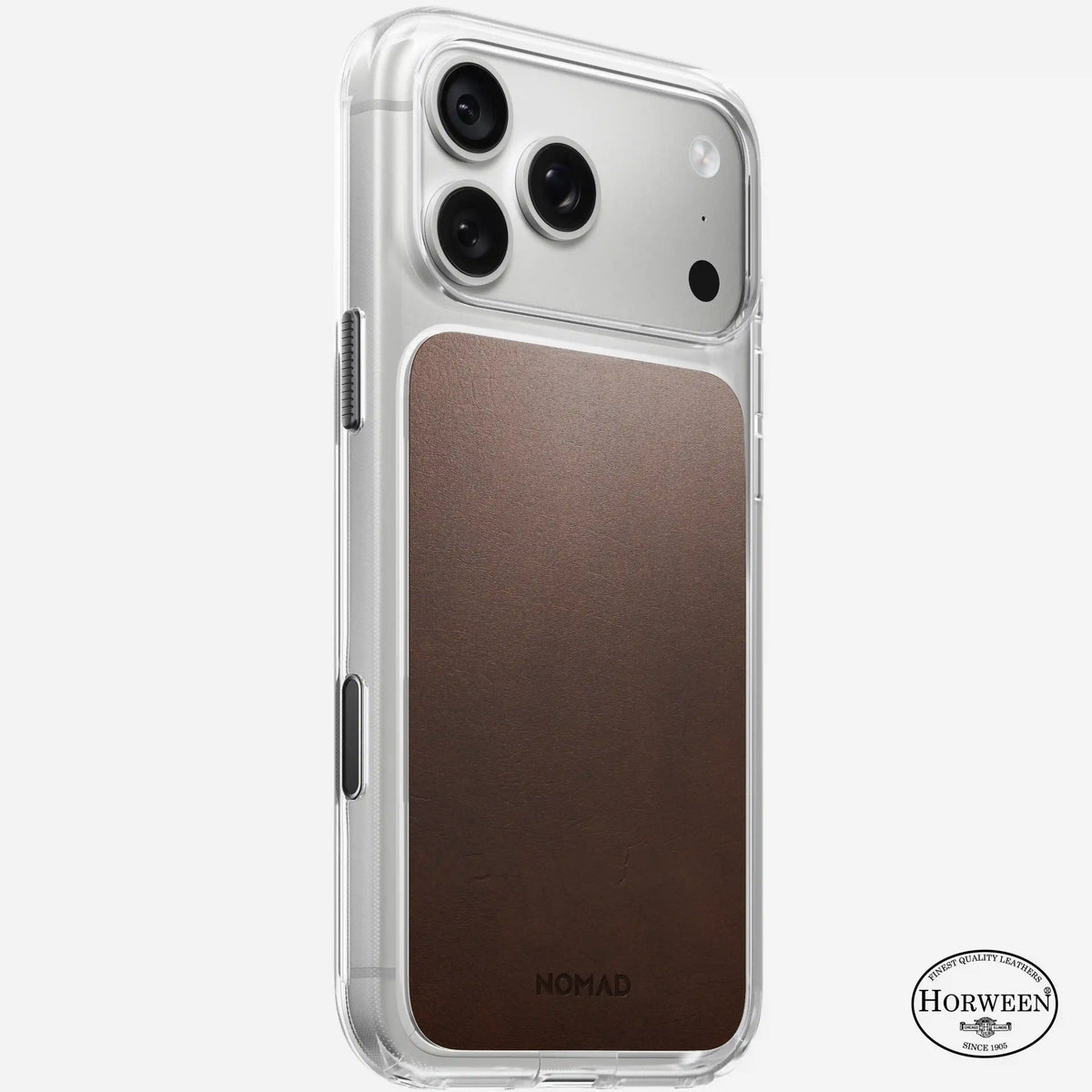 Clear Leather Case - iPhone 18 Pro Max | Rustic Brown | Horween