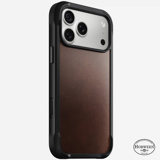 Rugged Leather Case - iPhone 18 Pro Max | Rustic Brown | Horween